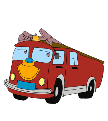 Fire Truck Coloring Pages on Fire Truck Coloring Sheet