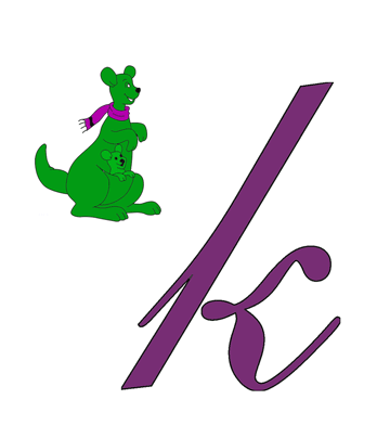K For Kangaroo Coloring Pages