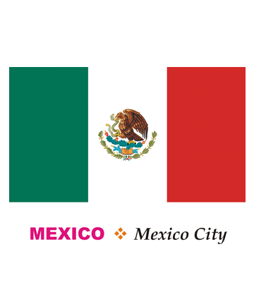 official mexican flag. and ss wetted mexican flag