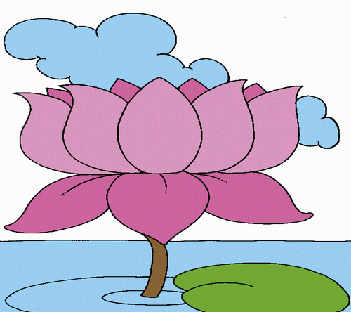 Lotus Flower Coloring Pages