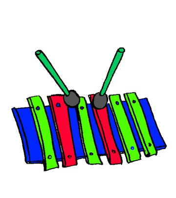 coloring pages instruments. Xylophone Instrument Coloring