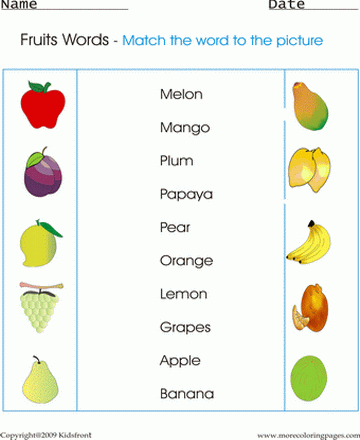 Fruit Coloring on Printable Fruits Coloring Worksheets  Free Online Coloring Pages