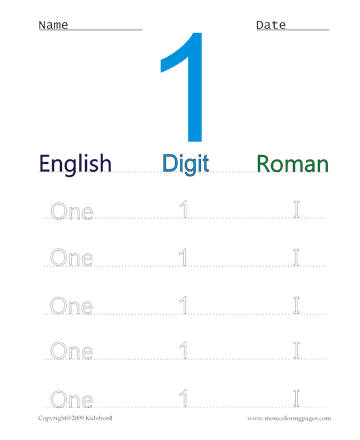 Roman Numeral Worksheet