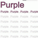Purple Word Color Coloring Worksheet